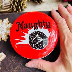 Urban Outfitters Red and White Naughty Tin